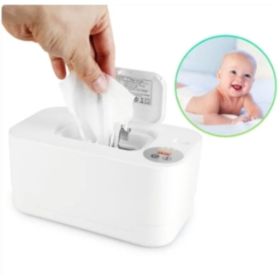 1Pc Baby Wipe Warmer With 3 Temperature Settings Type C Powered Baby Wet Wipes Dispenser With Night Light Large Capacity Diaper Wipe Warmer For B