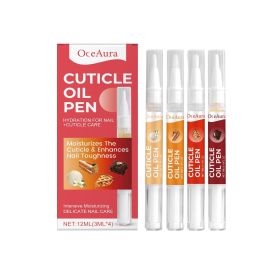 OCEAURA Nail Cuticle Care Serum Set, 4 x 3 ml