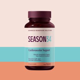 SEASON34 Menopause Heart Support for Women 40+ | Palpitations, Heart Racing & Midlife Fatigue Support | CoQ10
